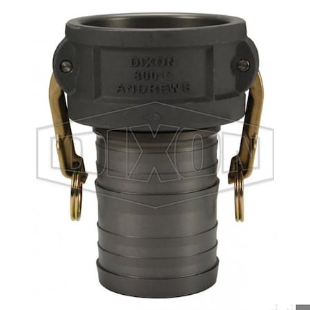 Dixon Type-C Cam and Groove Coupler, 1-1/2 in Nominal, Female Coupler x Hose Shank End Style, Aluminum, Do 150-C-ALH